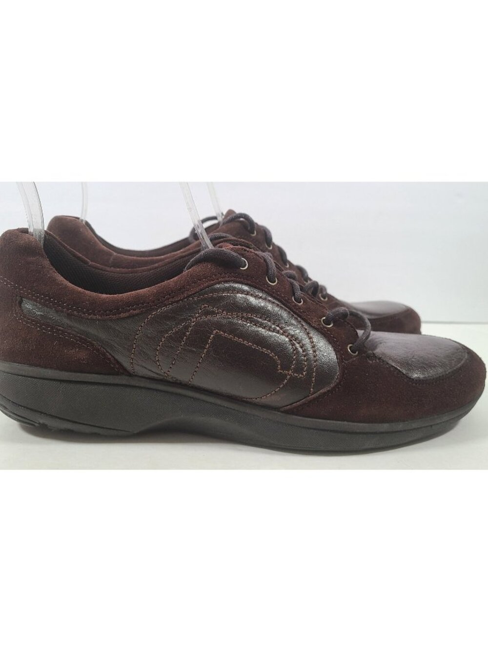 Rockport K54986 Tyler Sneaker Women’s Dark Brown Suede Size 8.5M